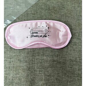Zumiez Pink Satin Sleep Mask With Dream Of Me Graphics & Adjustable Strap